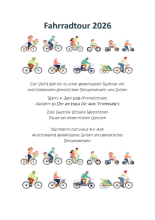 Flyer der Fahrradtour am 04.Juni